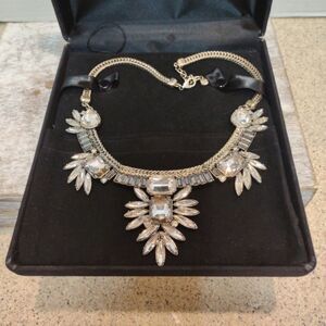 Rhinestone Chunky Statement Necklace
